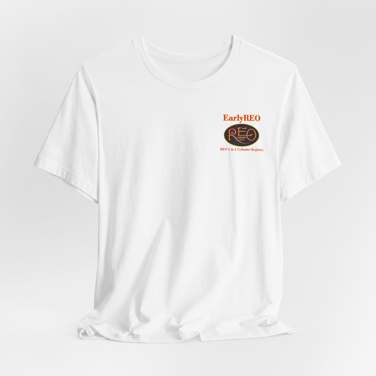 REO Lansing Michigan Mountain Climbers Tee — Unisex Soft Short Sleeve Tee