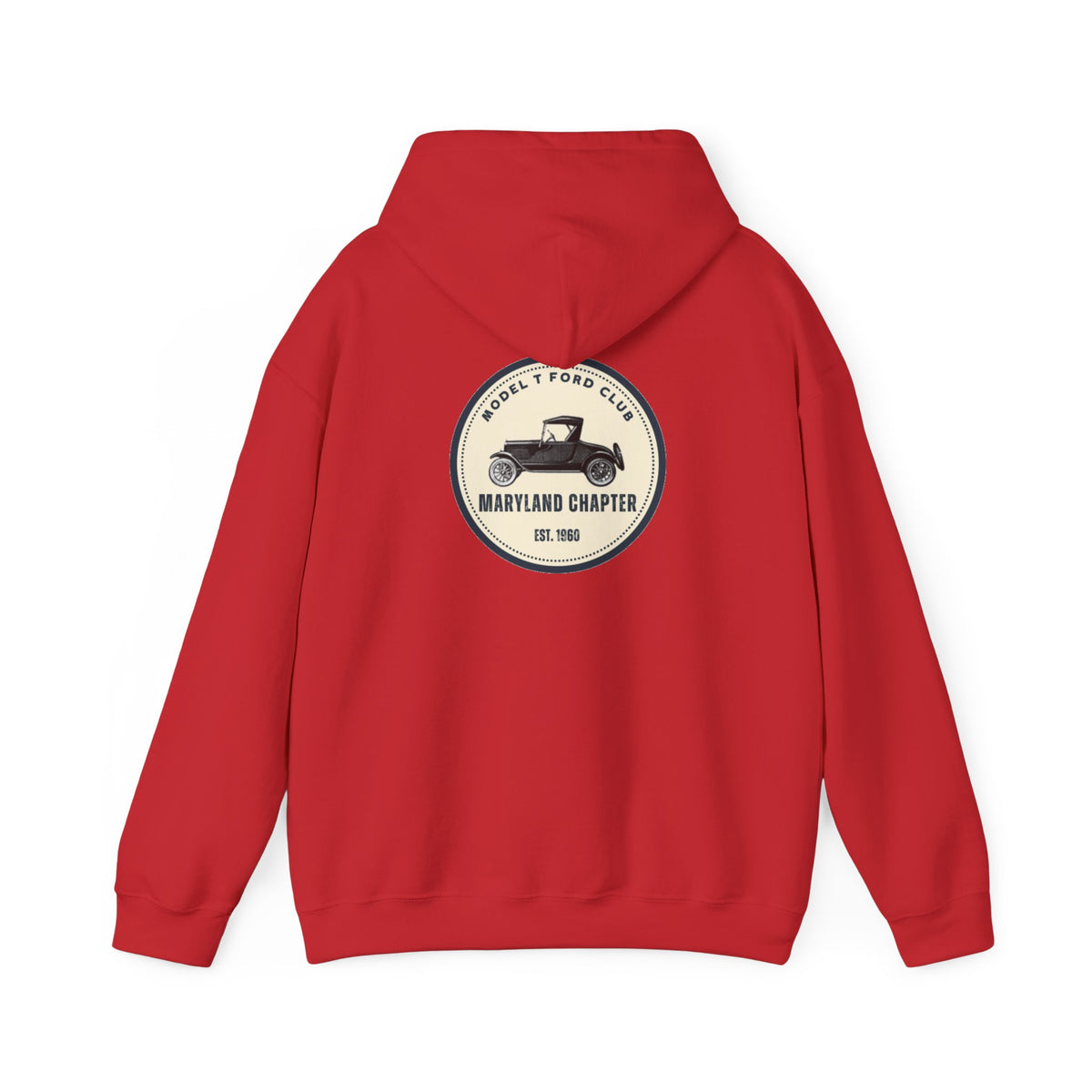 Maryland Chapter Model T Ford Club (back logo only) Unisex Heavy Blend™ Hooded Sweatshirt