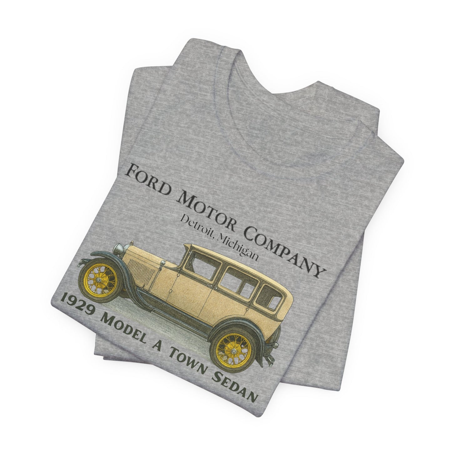 1929 Ford Model A Town Sedan T-Shirt – Classic Car Tee