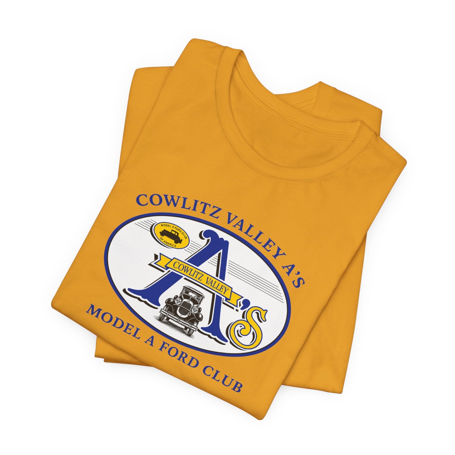 Cowlitz Valley A's Model A Ford Club Tee — Unisex Jersey Short Sleeve Tee