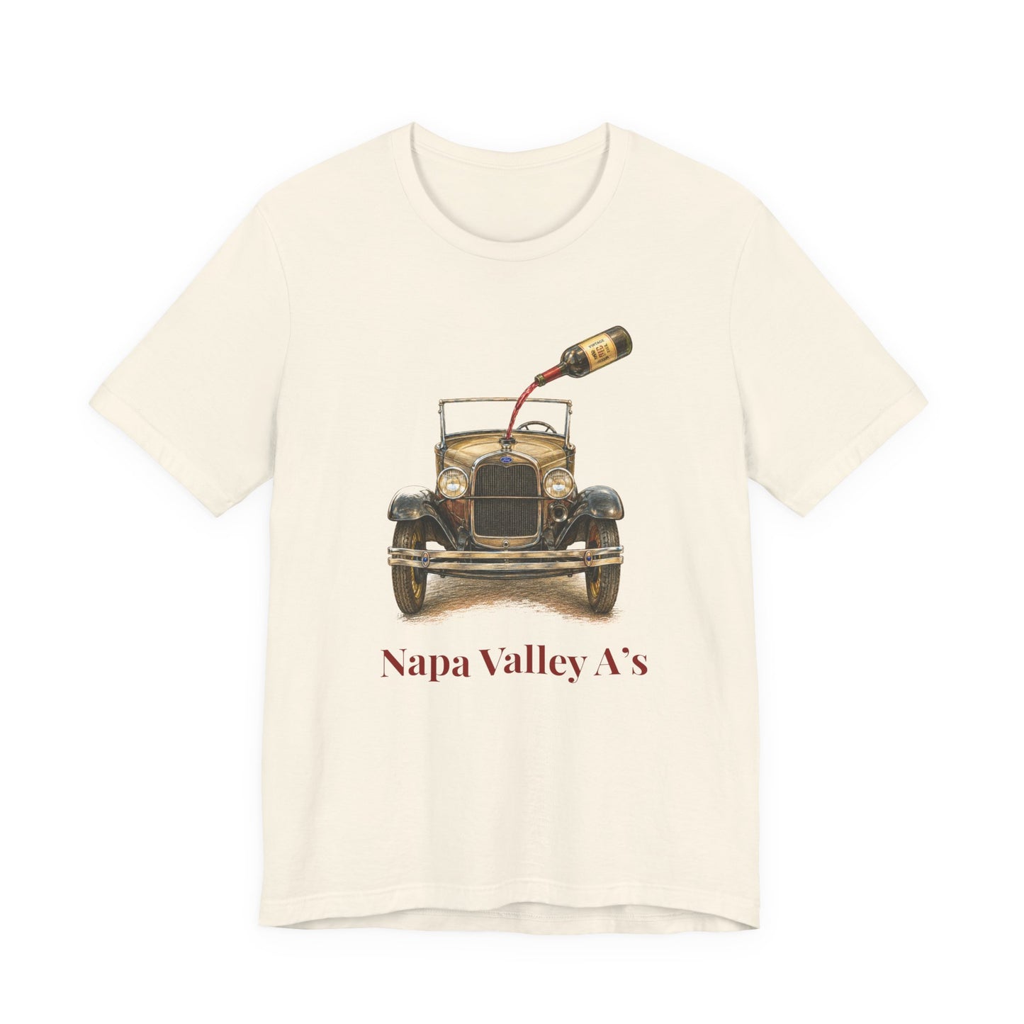 Napa Valley Vintage Car T-Shirt – Wine Pour Graphic Tee