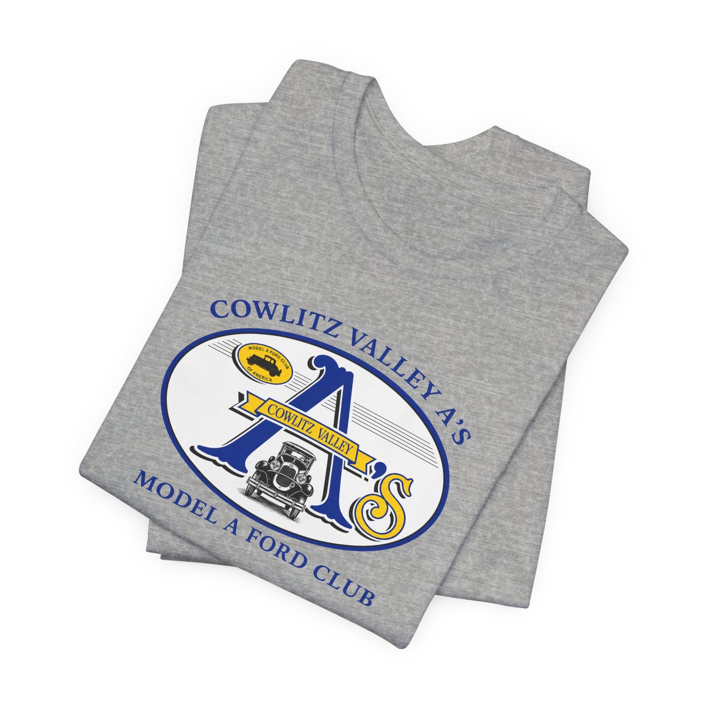 Cowlitz Valley A's Model A Ford Club Tee — Unisex Jersey Short Sleeve Tee