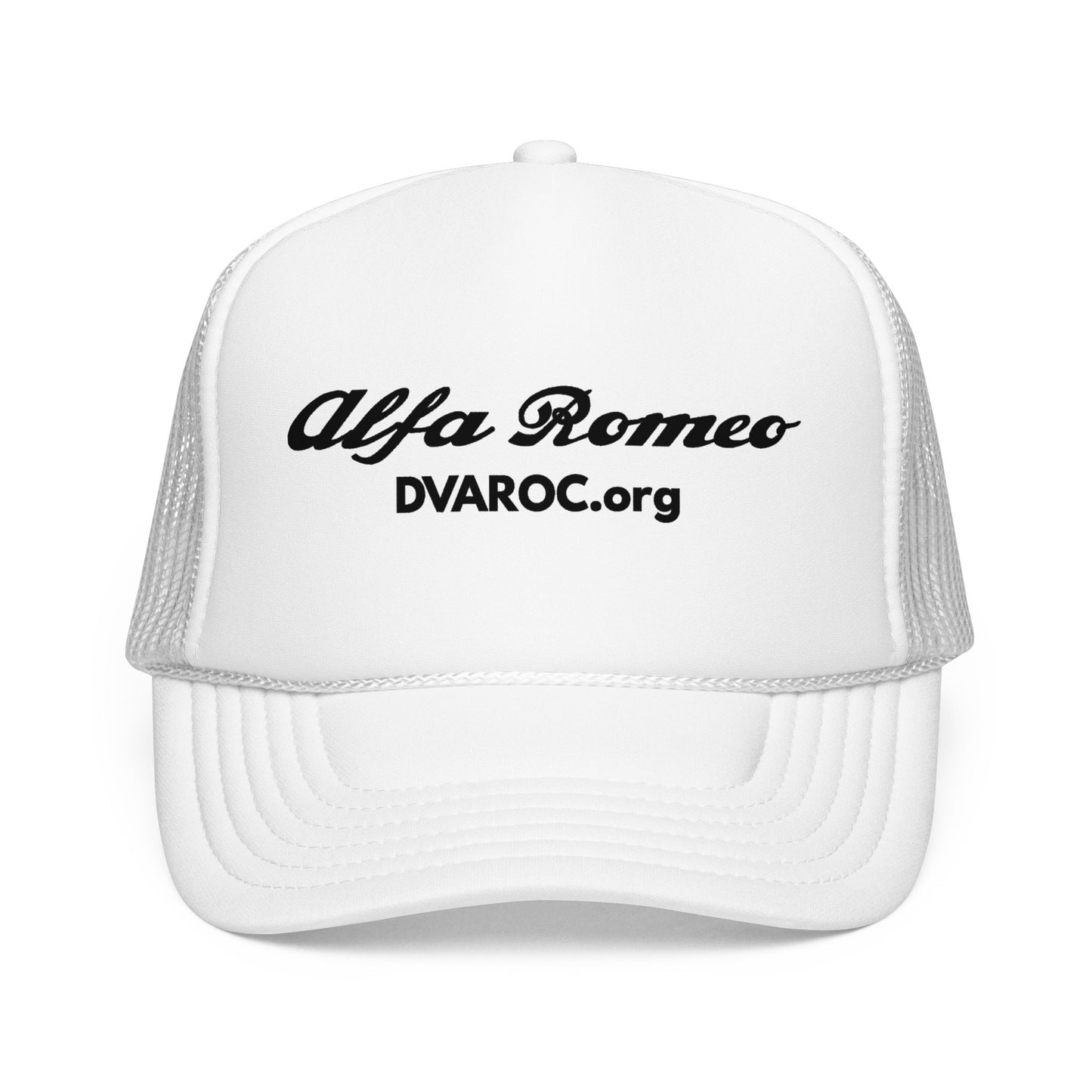 DVAROC.org Alfa Romeo Printed Trucker Hat — DVAROC.org Foam Mesh Cap