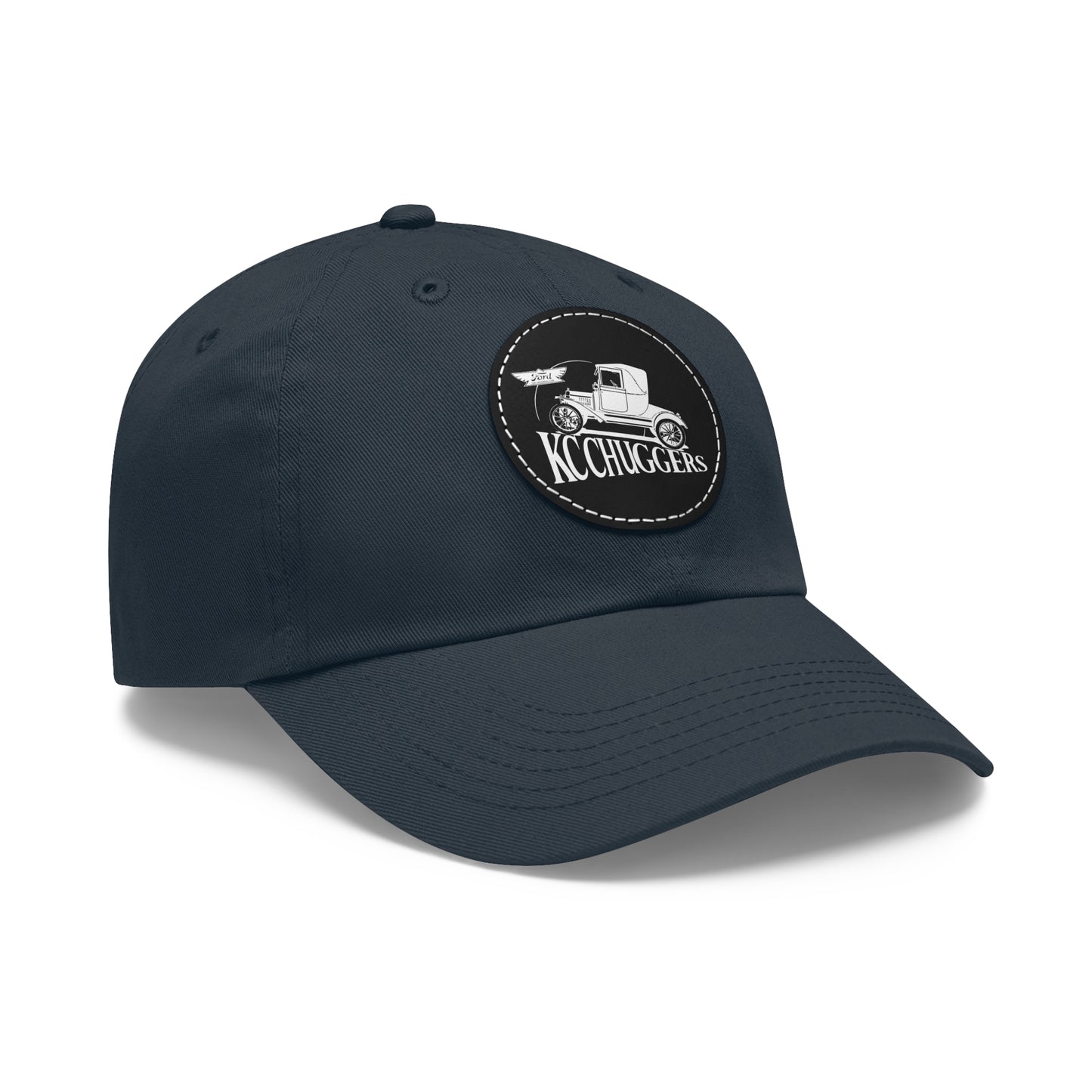 KC Chuggers Dad Hat with Leather Patch (Round)