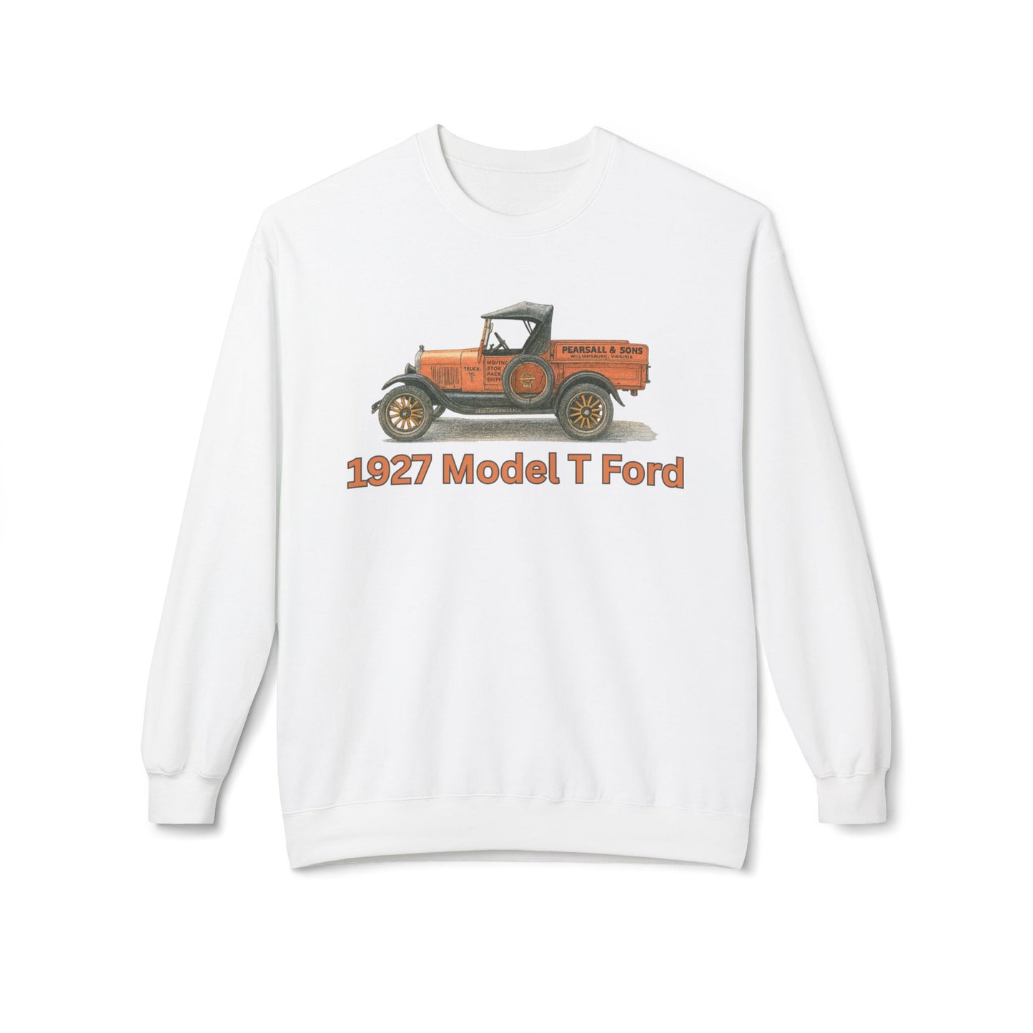 1927 Model T Ford Pickup Crewneck Sweatshirt — Pearsall & Sons Williamsburg Graphic