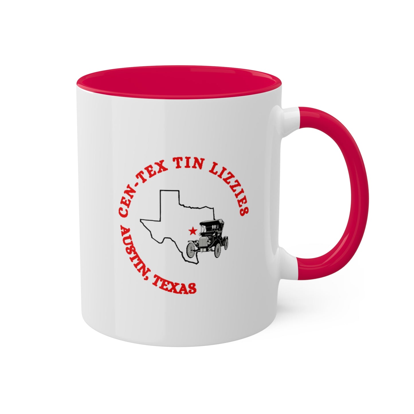 Cen-Tex Tin Lizzies Colorful Mugs, 11oz