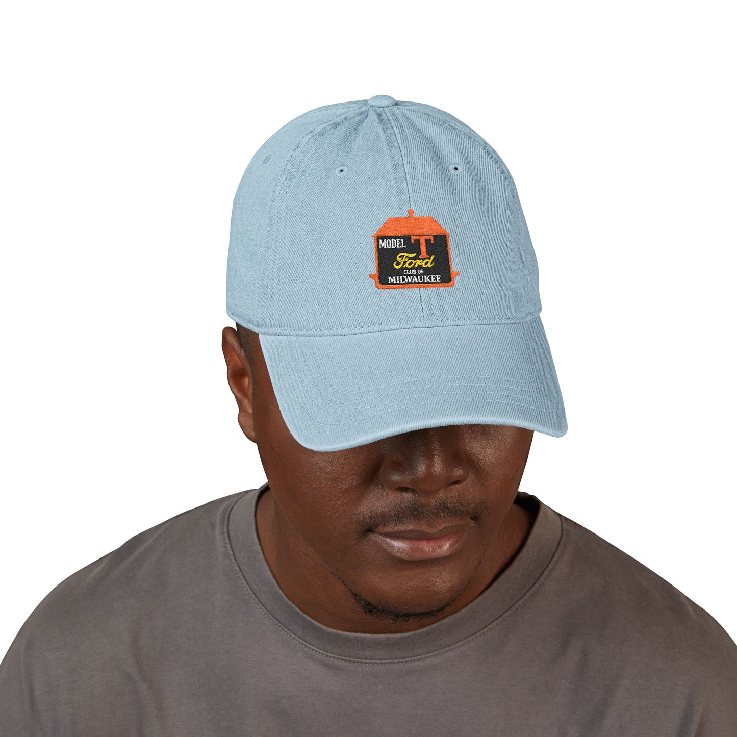 Greater Milwaukee Model T Ford Club Embroidered Denim Hat — Logo Cap