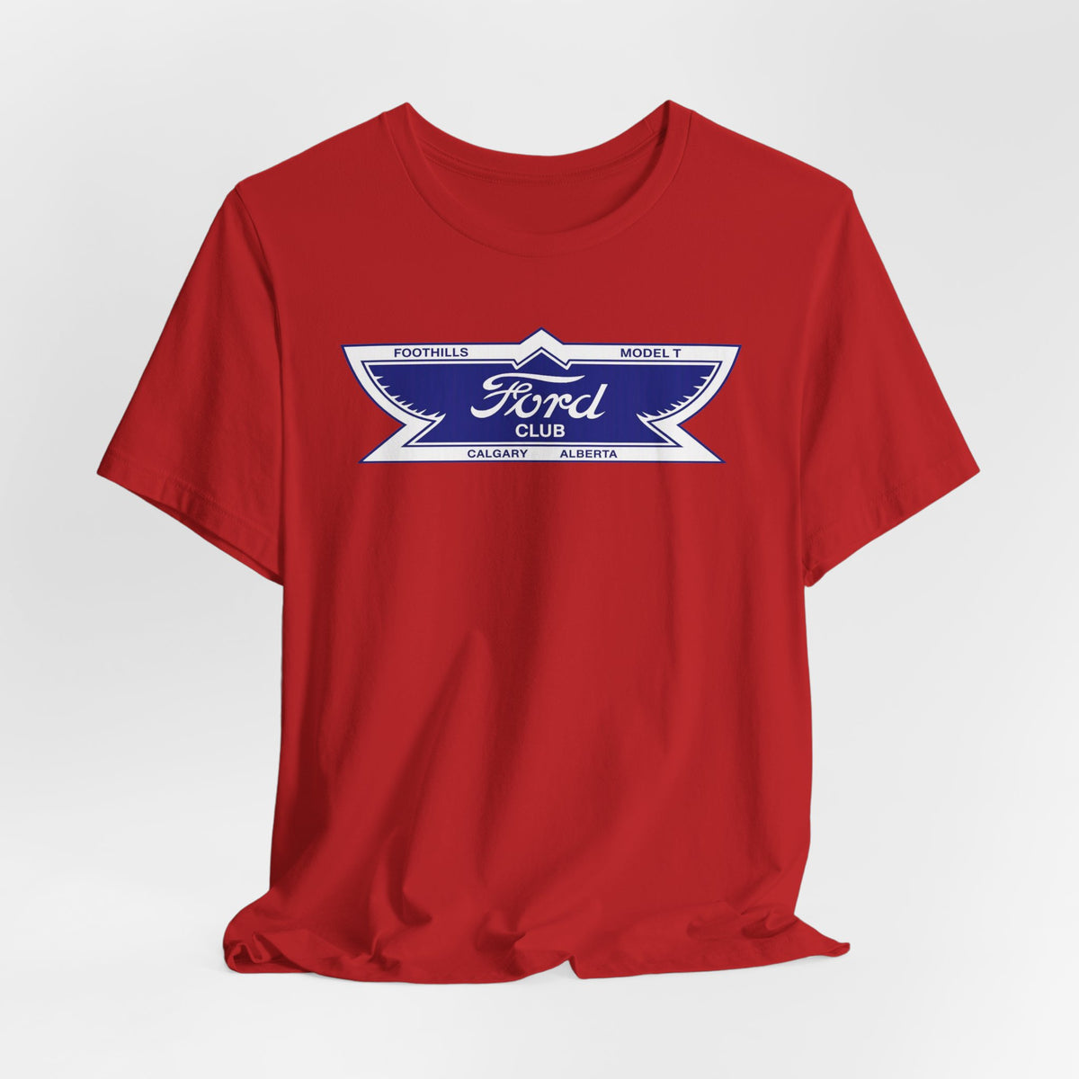 Foothills Model T Club Unisex Soft Tee -  Large Chest Logo