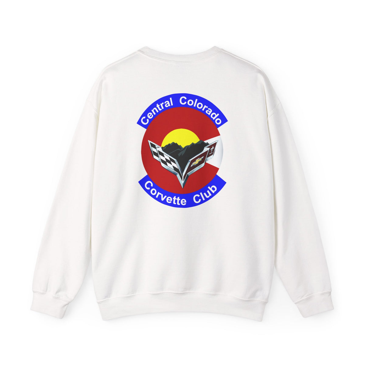 Central Colorado Corvette Club Screen Printed Sweatshirt – Unisex Heavy Blend™ Crewneck Sweatshirt