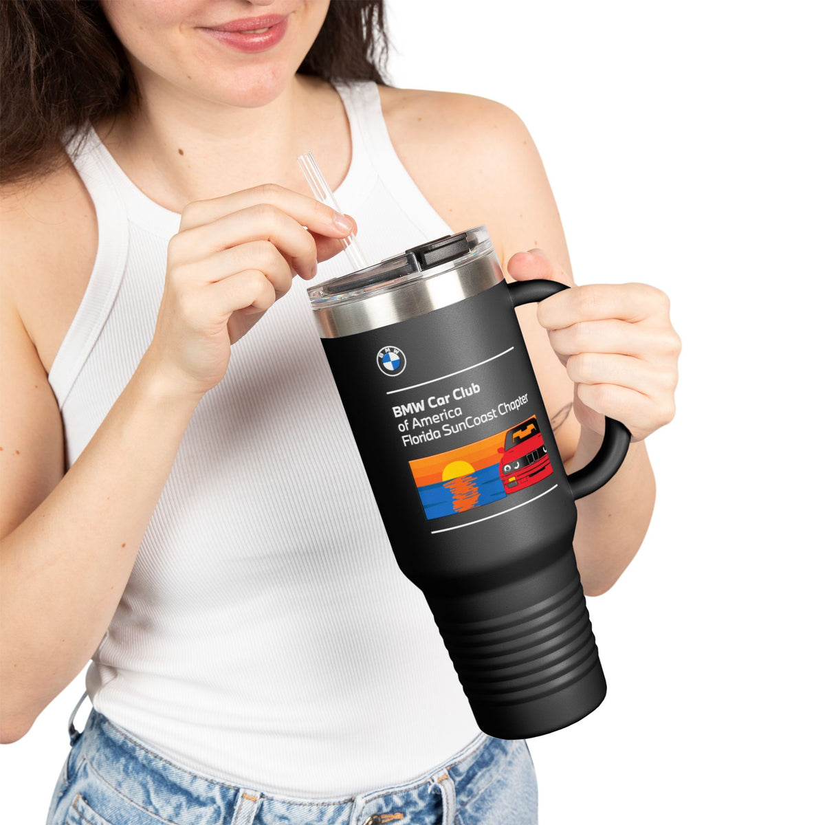 BMW Car Club of America Florida SunCoast Chapter 40 oz. Travel Mug