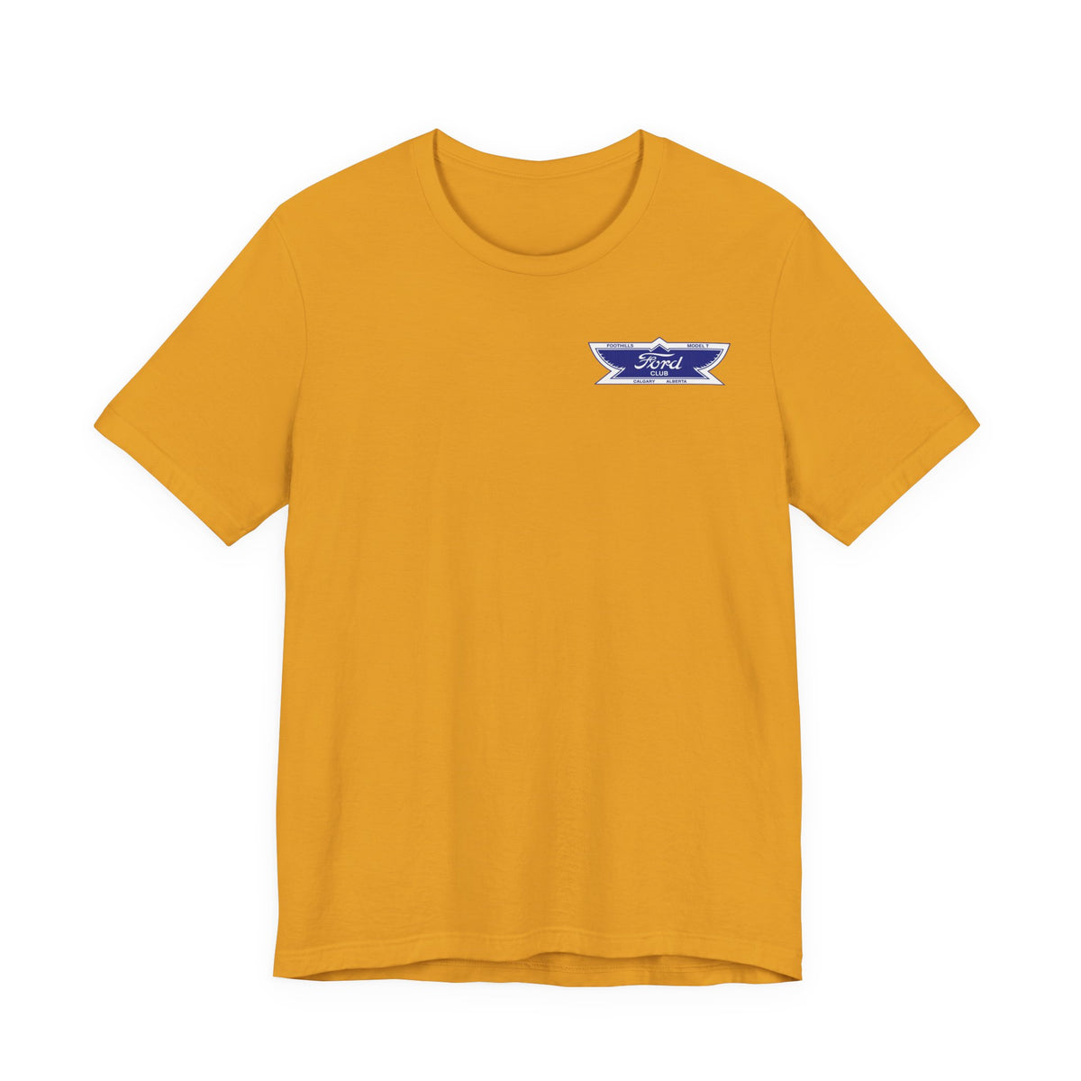 Foothills Model T Club Unisex Soft Tee - Front and Back Logos