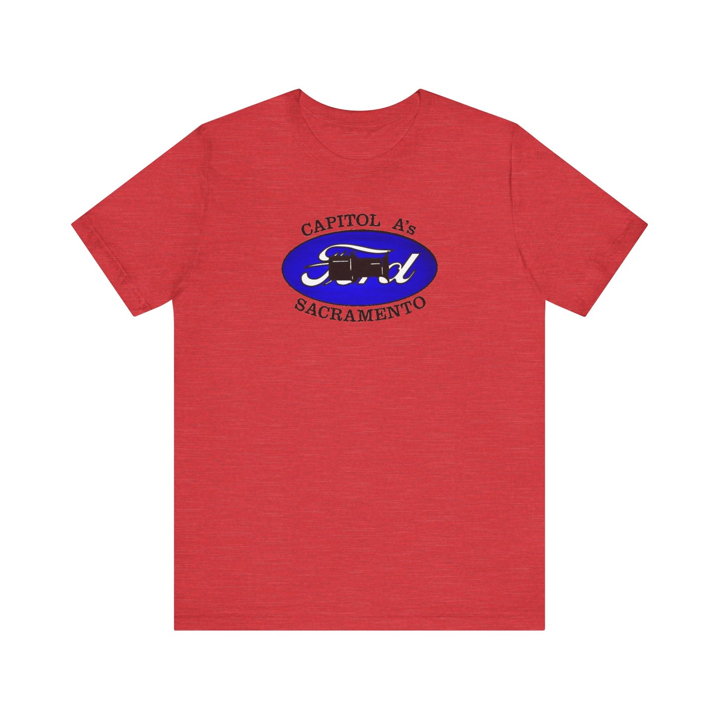 Capitol A's (large front only logo) Unisex Jersey Short Sleeve Tee