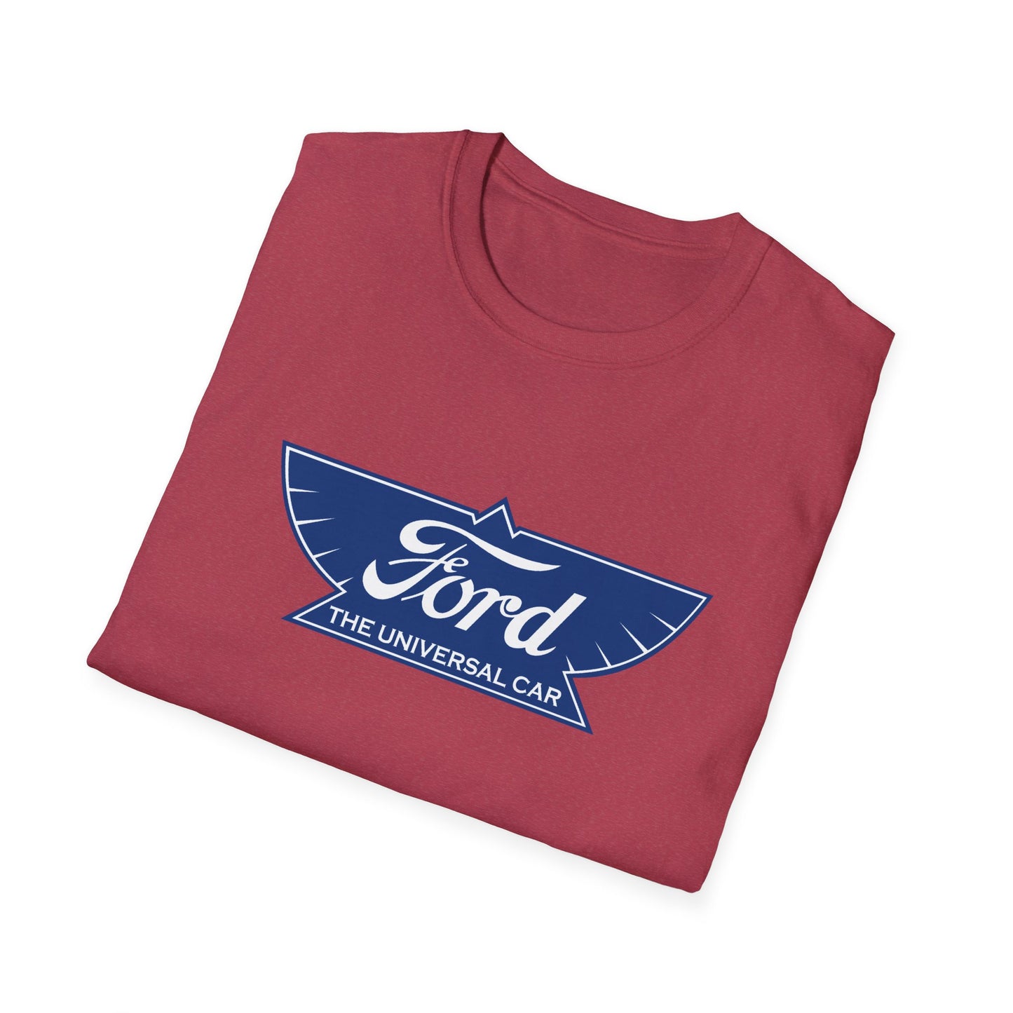 Ford Logo T‑Shirt — Vintage 'The Universal Car' Blue Emblem