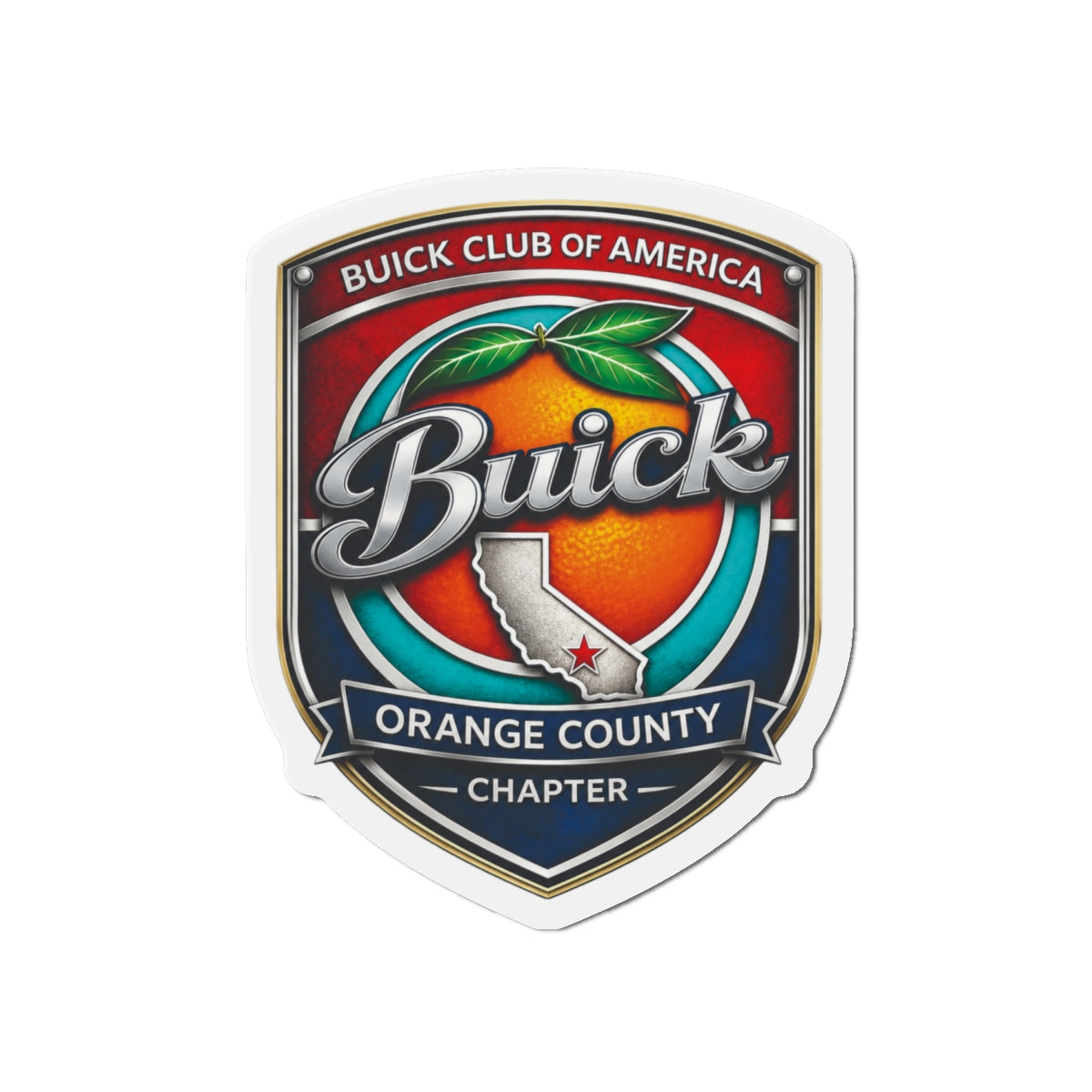 Buick Orange County Chapter Buick Club of America Die-Cut Magnet