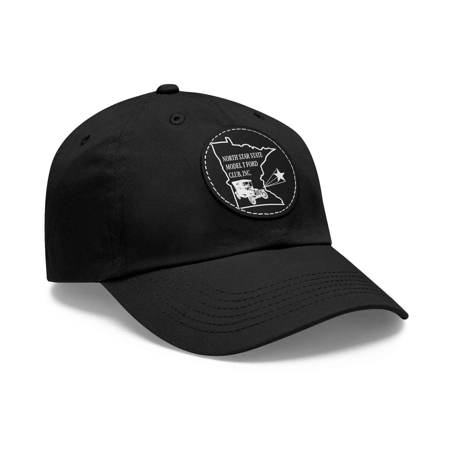 North Star State Model T Ford Club, Inc. Dad Hat with Leather Patch (Round)