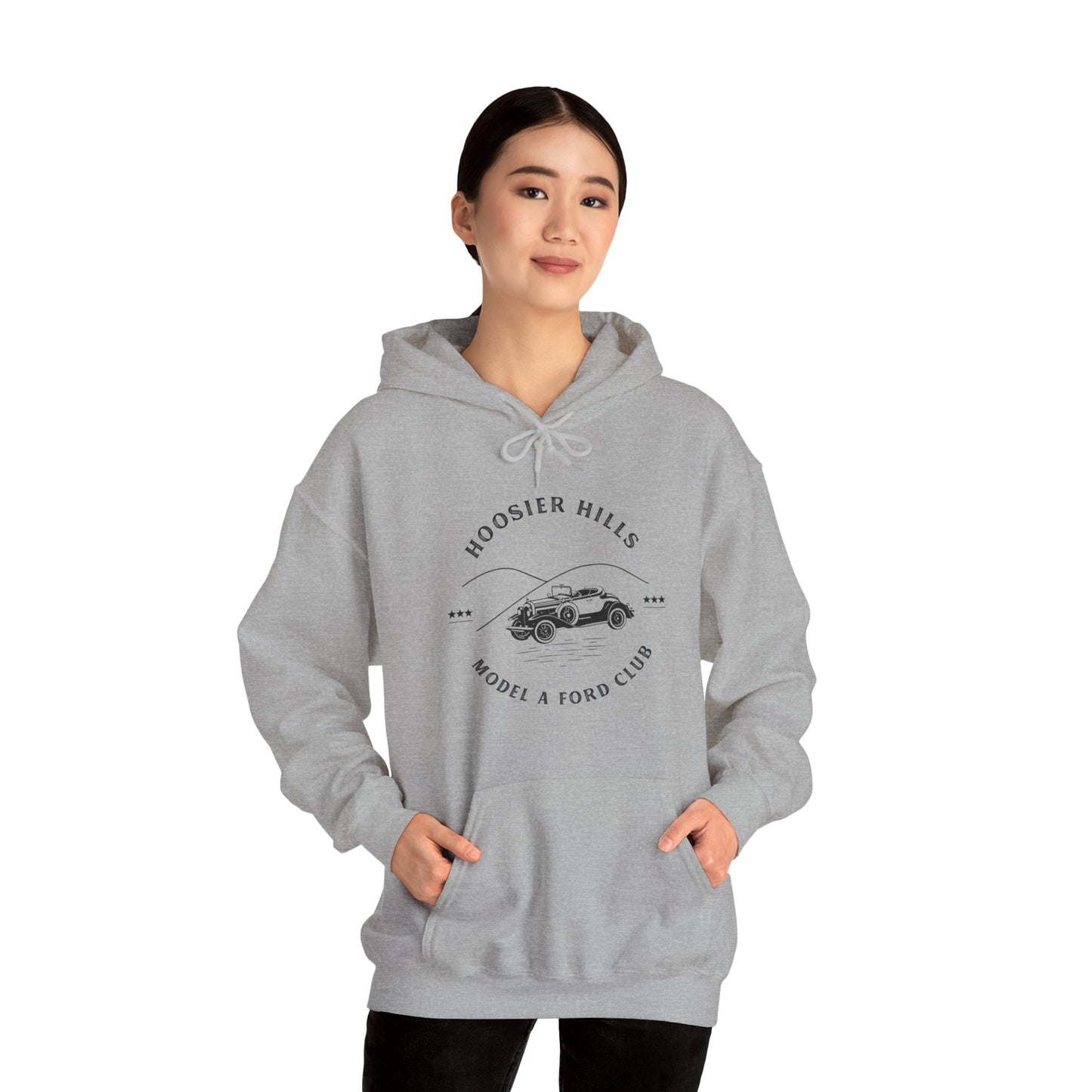 Hoosier Hills Model A Ford Club Unisex Heavy Blend™ Hooded Sweatshirt