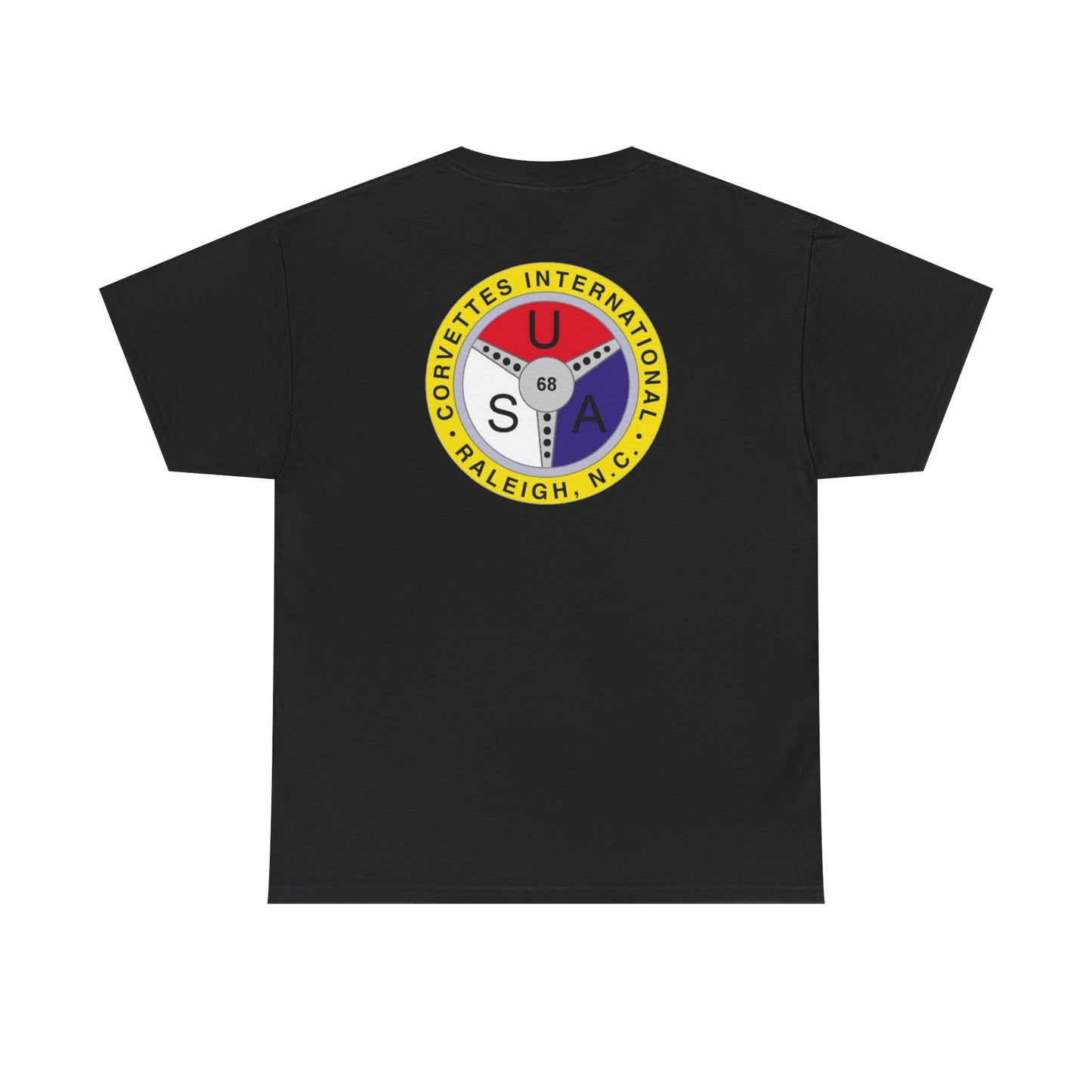 Cornettes International Raleigh Front and Back Logos — Unisex Heavy Cotton Tee