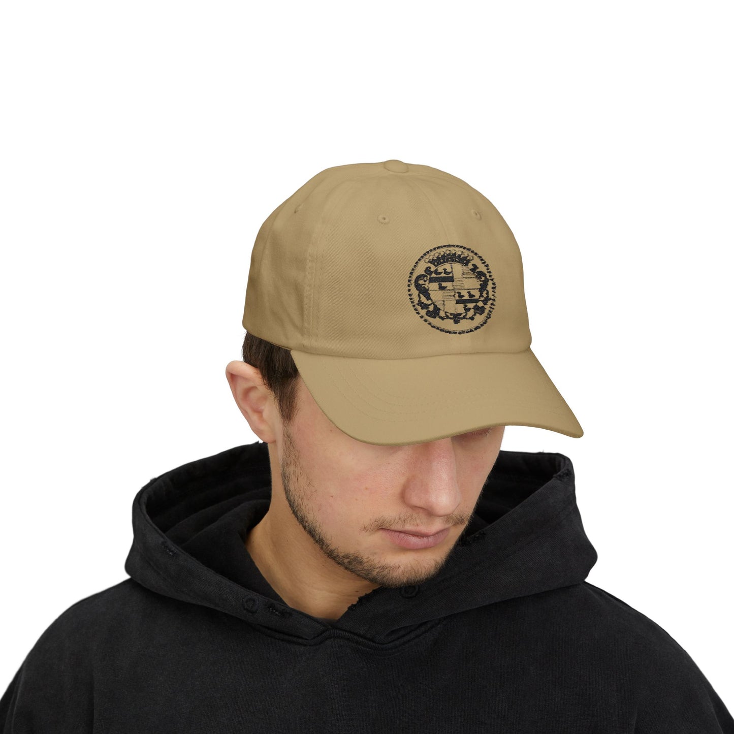 Cadillac 1905-1908 Embroidered Vintage Seal Dad Cap — Classic Crest Baseball Hat