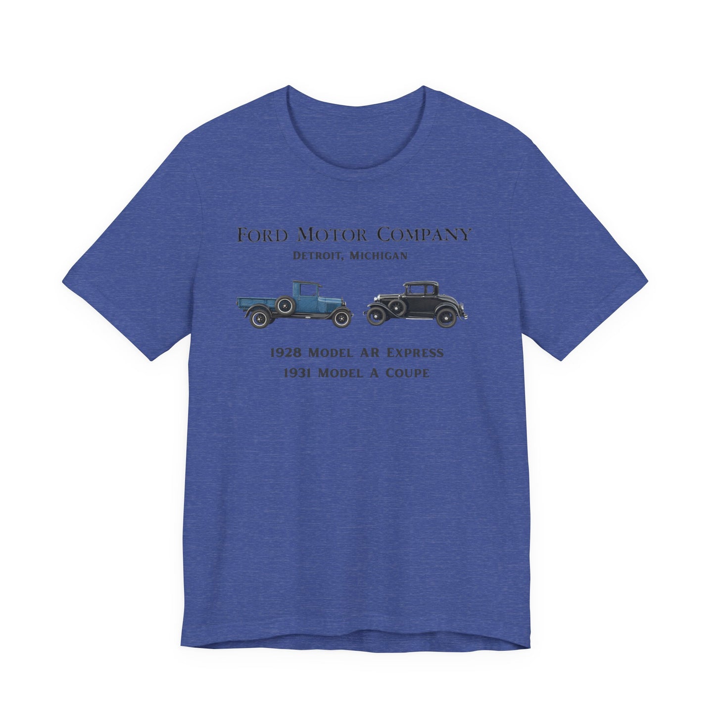 1928 Model AR & 1931 Coupe Classic Car T-Shirt (RBS)
