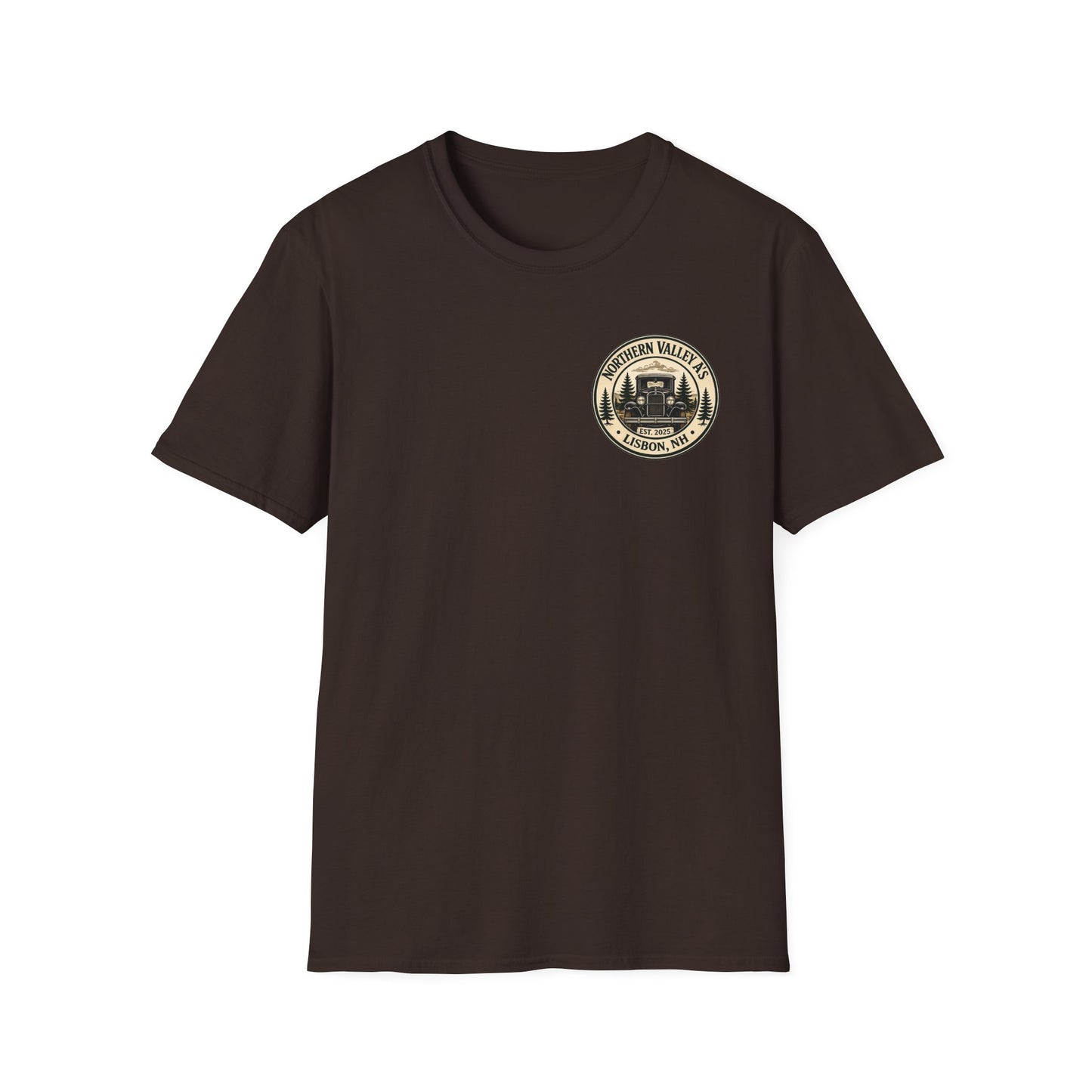 Northern Valley A's Lisbon, NH Vintage Patch T‑Shirt — Front and Back Logo Tee