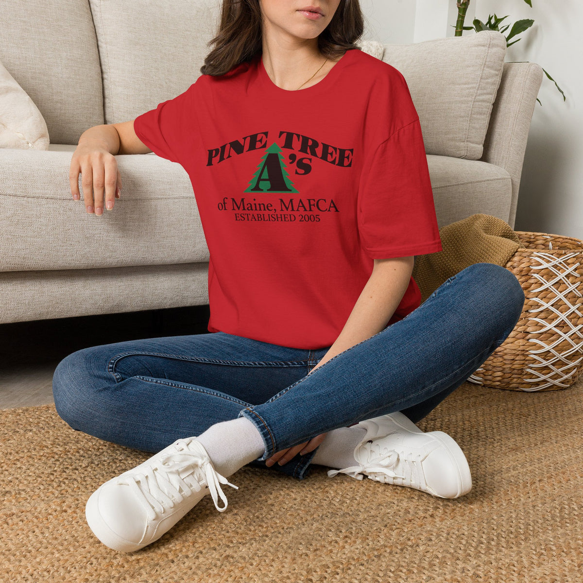 Pine Tree A's of Maine, MAFCA T-Shirt — Unisex Softstyle T-Shirt
