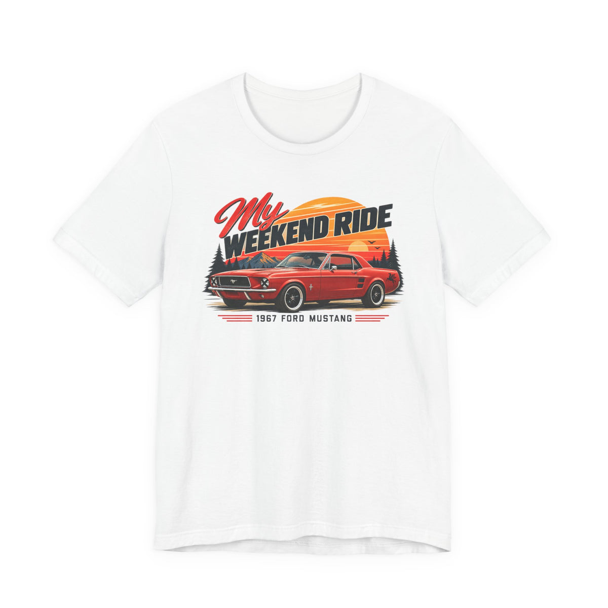 1967 Ford Mustang "My Weekend Ride" Unisex Soft Short Sleeve Tee