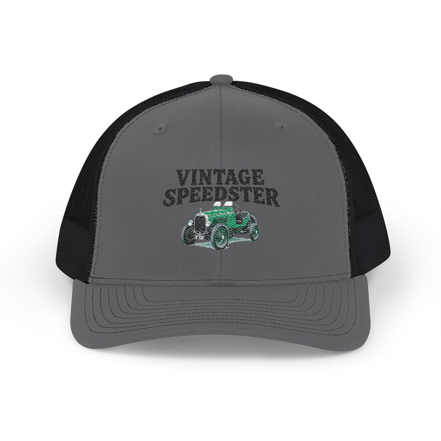 Vintage Speedster Snapback Trucker Hat — Richardson 112 snapback trucker Embroidered Cap