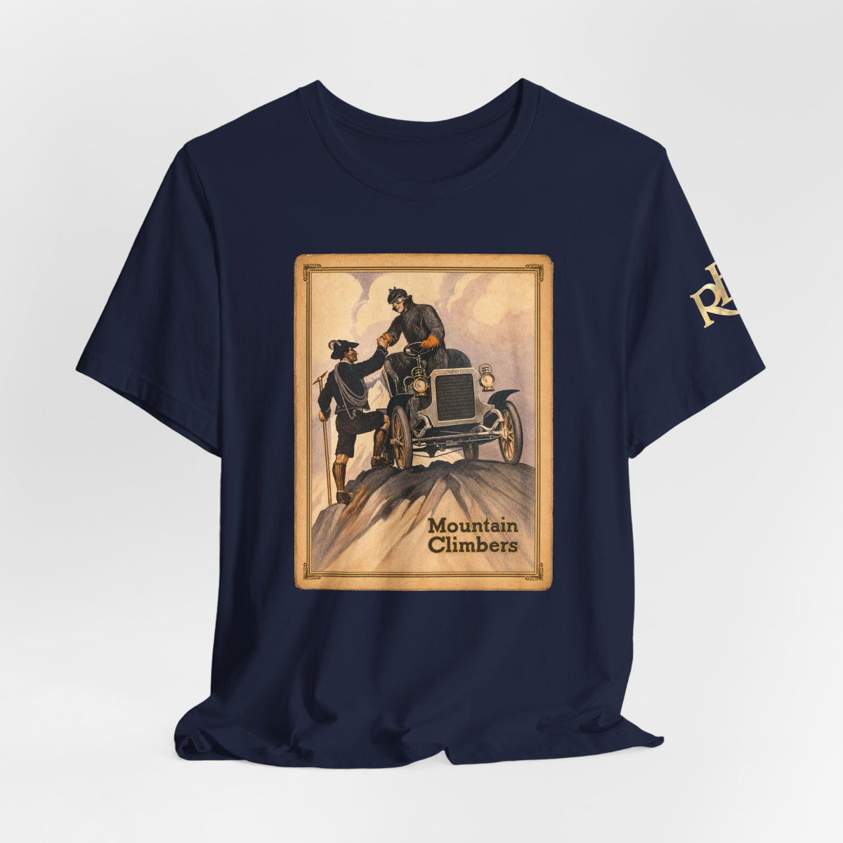 REO Mountain Climbers Vintage Tee — Unisex Soft Short Sleeve Tee