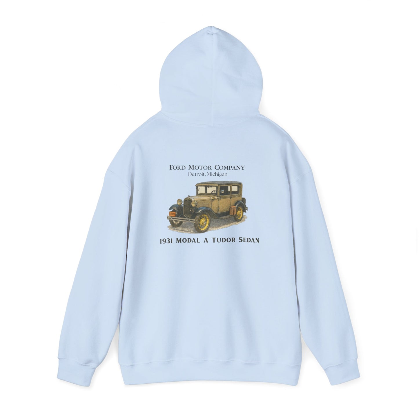 1931 Model A Ford Tudor Sedan Hoodie — Classic Car Retro Auto Pullover
