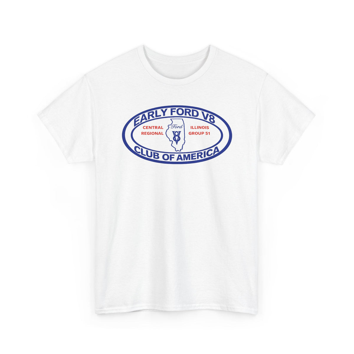 Early Ford V8 Club of America Unisex Heavy Cotton Tee