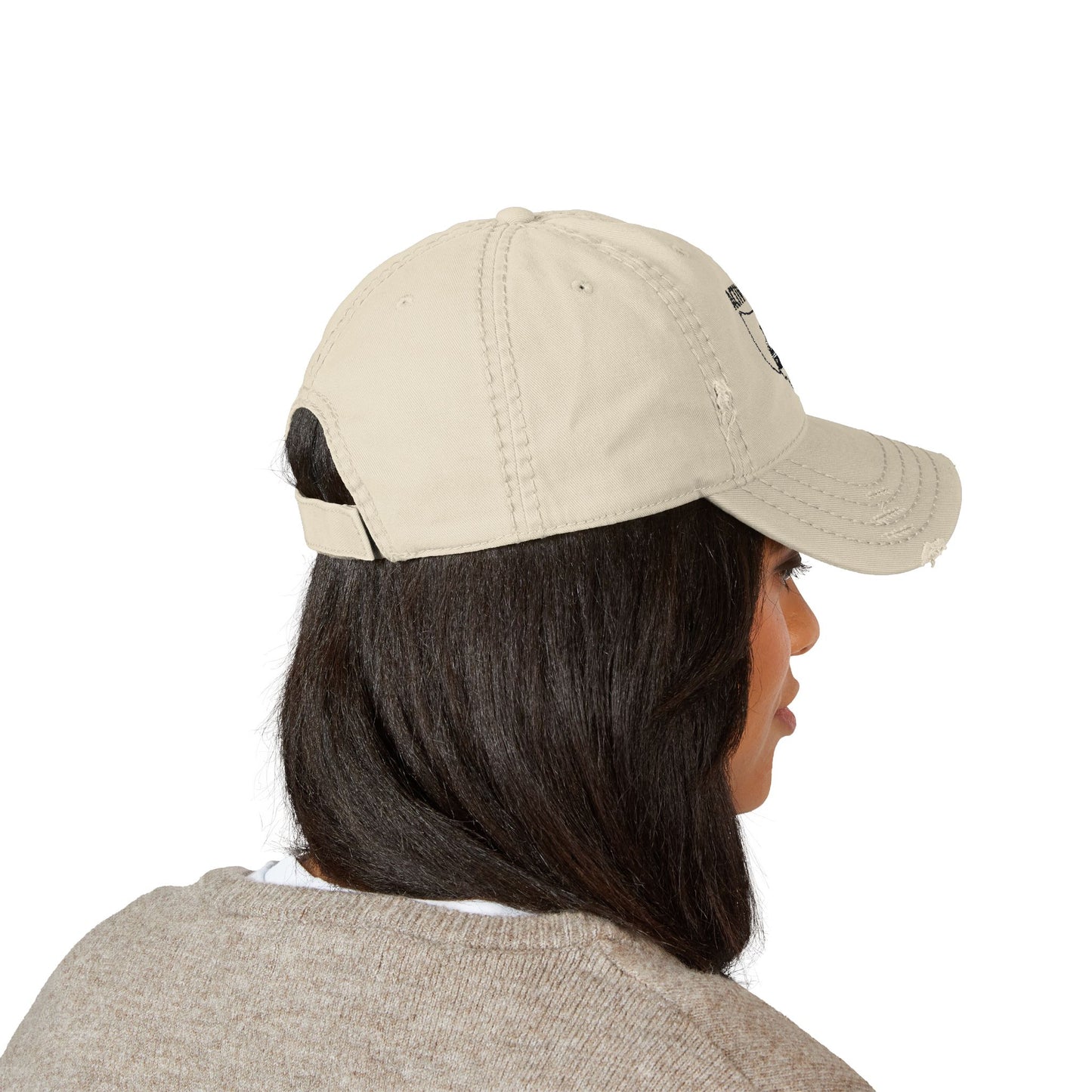 Active A's - Distressed Dad Hat with Embroidered Design