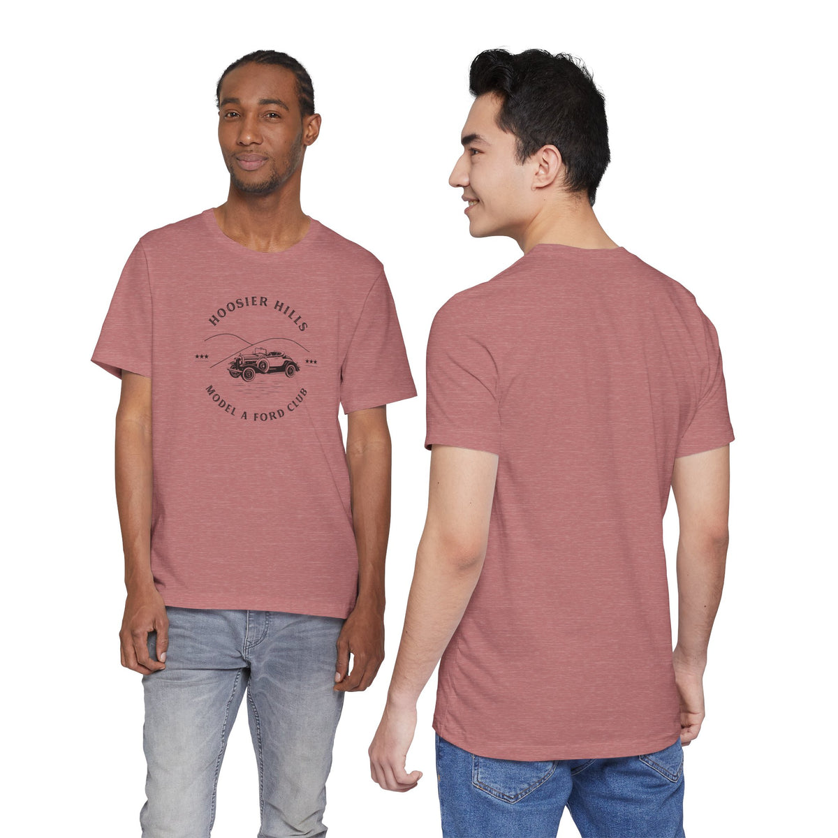 Hoosier Hills Model A Ford Club Unisex Jersey Short Sleeve Tee