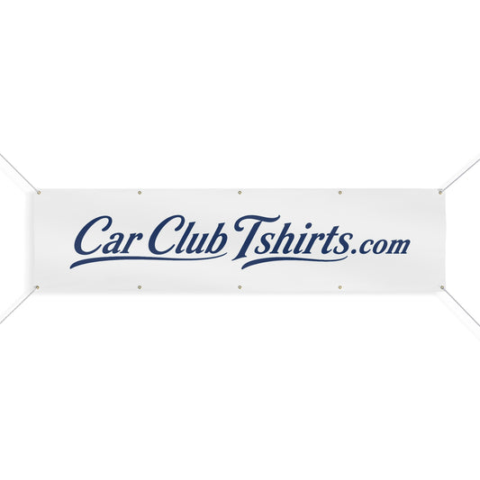 Car Club Tshirts.com Matte Banner — Outdoor Event Banner for Car Shows & Clubs