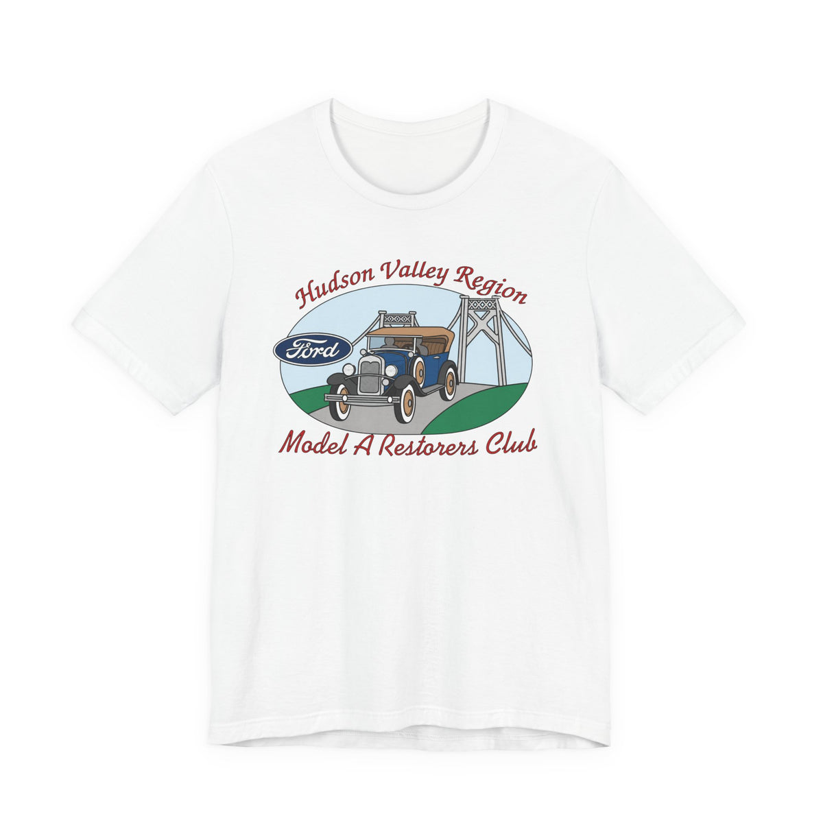 Hudson Valley Region Model A Restorers Club T‑Shirt — Hudson Valley Region Vintage Ford Tee