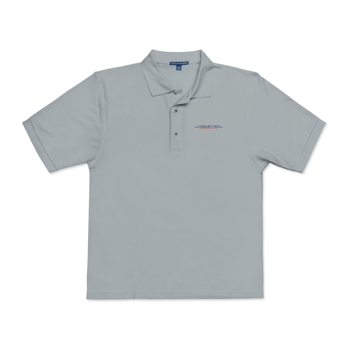 Corvettes International Embroidered Polo Shirt — Subtle Minimalist Logo, Casual Work & Golf Shirt