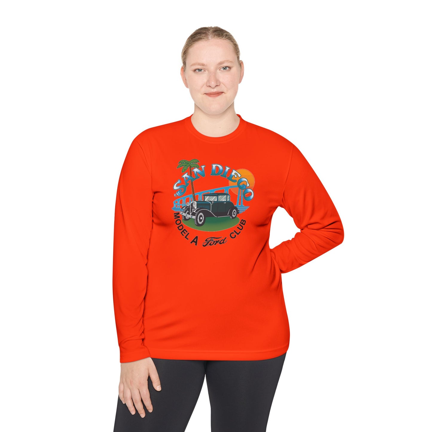 San Diego Model A Ford Club — Unisex Lightweight Long Sleeve Tee