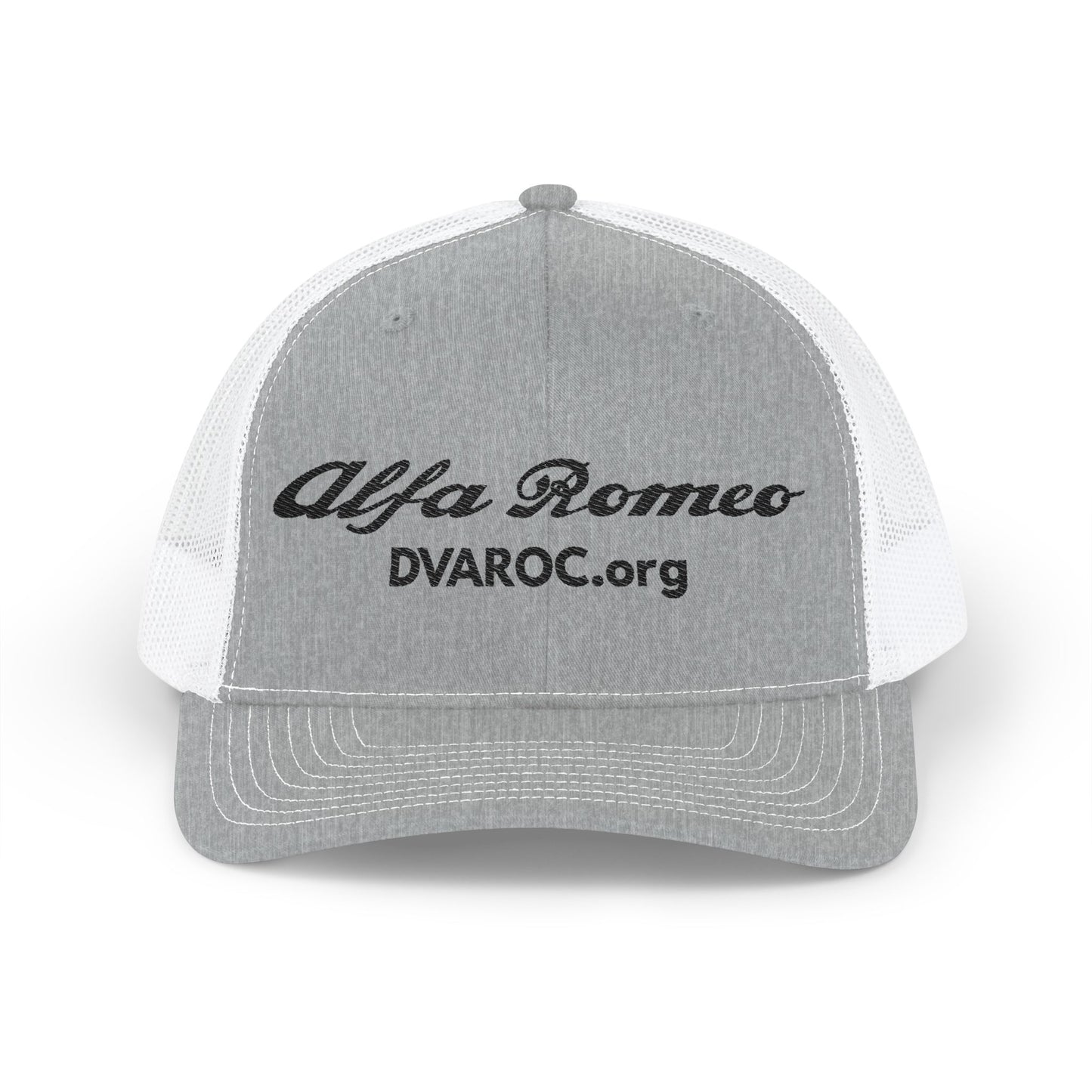 Alfa Romeo Embroidered Trucker Cap — DVAROC.org Snapback Hat
