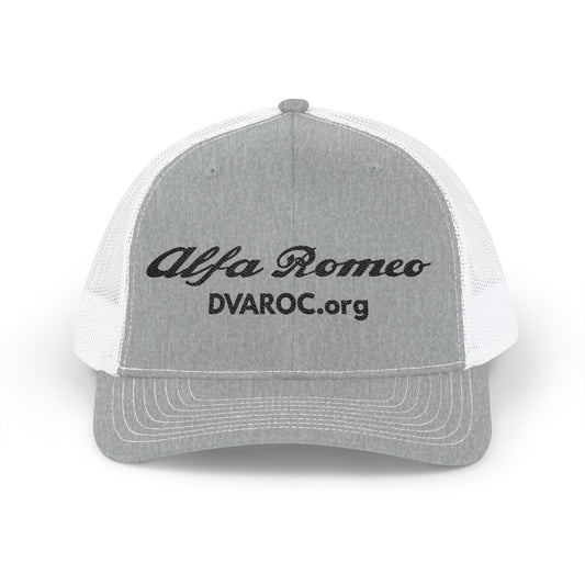 Alfa Romeo Embroidered Trucker Cap — DVAROC.org Snapback Hat