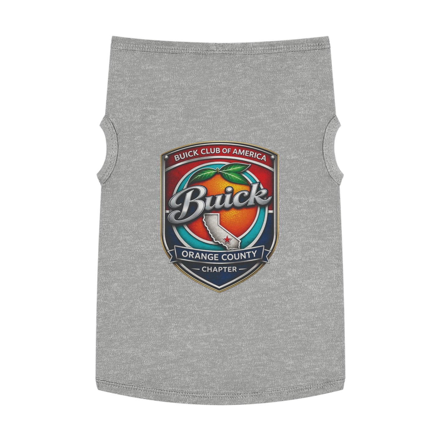 Buick Club of America Orange County Pet Tank Top — Logo Dog Shirt