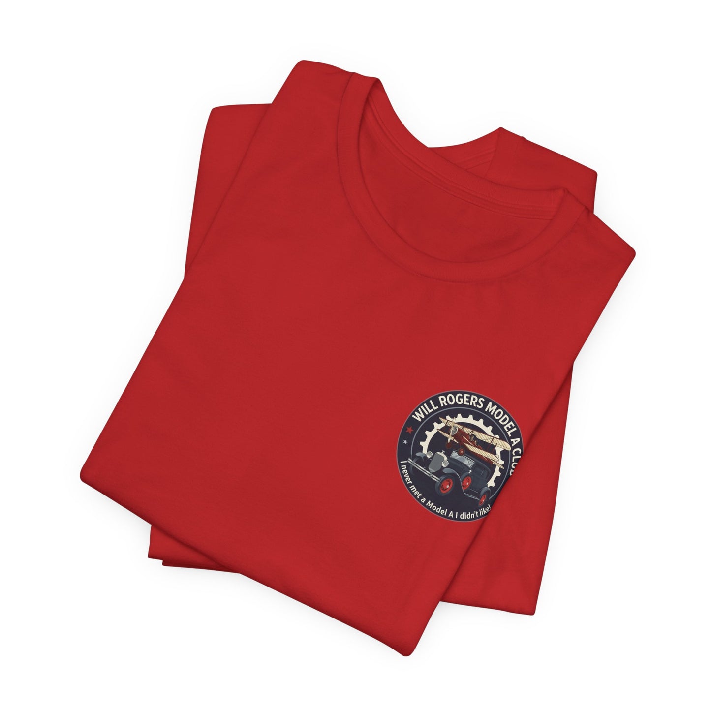 Will Rogers Model A Club – Vintage Car Graphic Tee (Front and Back Logos)