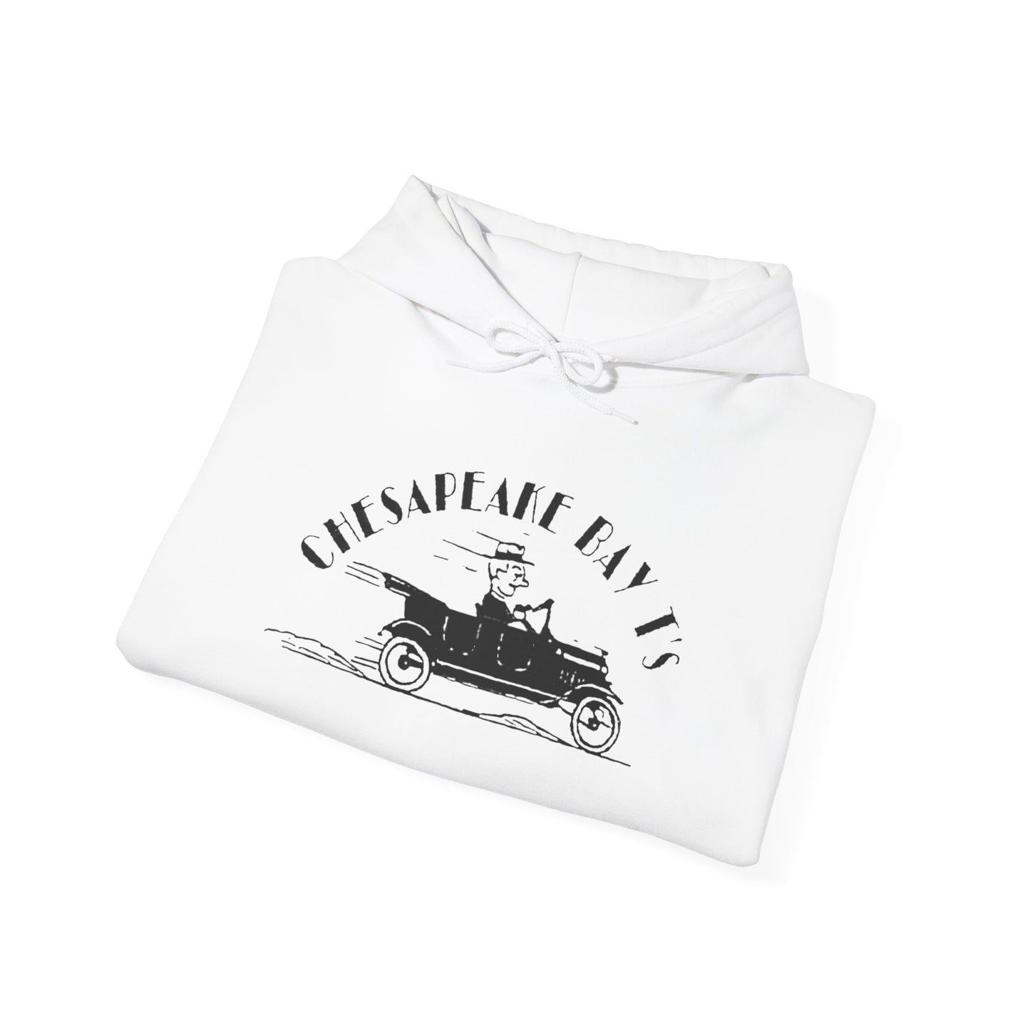 Chesapeake Bay T's Vintage Car Hoodie (screen printed)