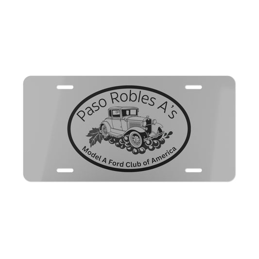 Personalized Paso Robles A's MAFCA Vanity Plate - Paso Robles Model A Ford Club Design