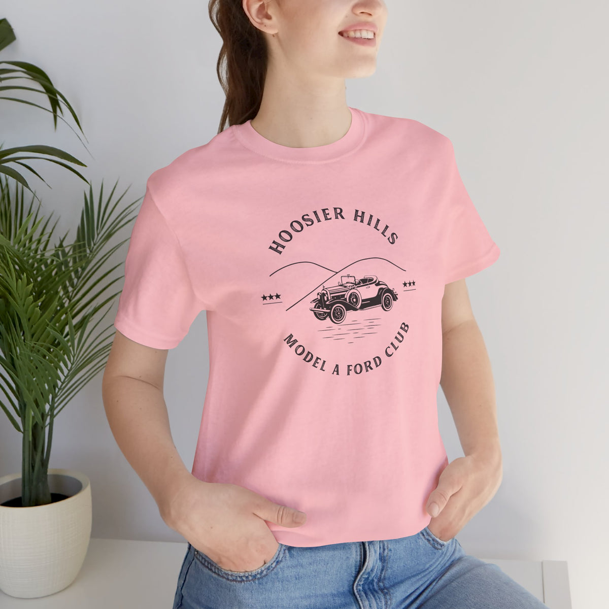 Hoosier Hills Model A Ford Club Unisex Jersey Short Sleeve Tee