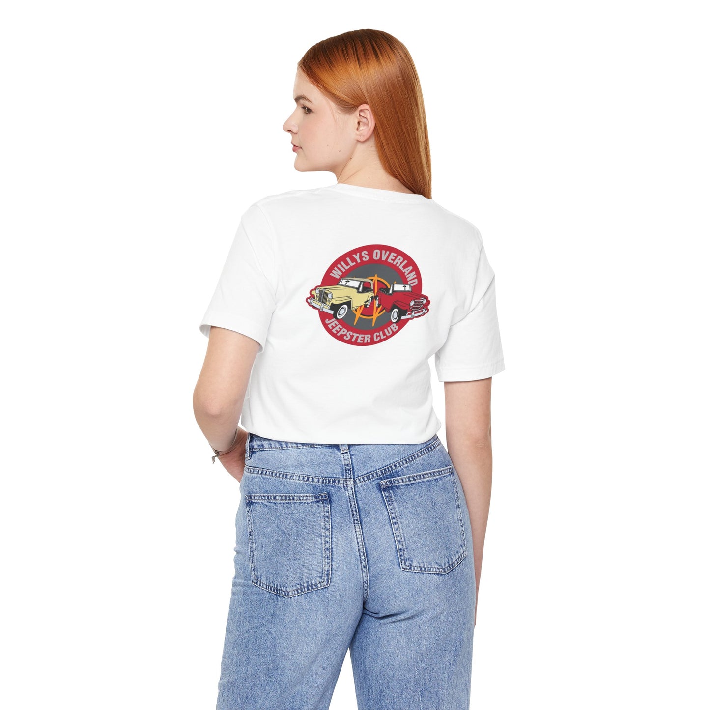 Willys Overland Jeepster Club T‑Shirt — Front and Back Logos