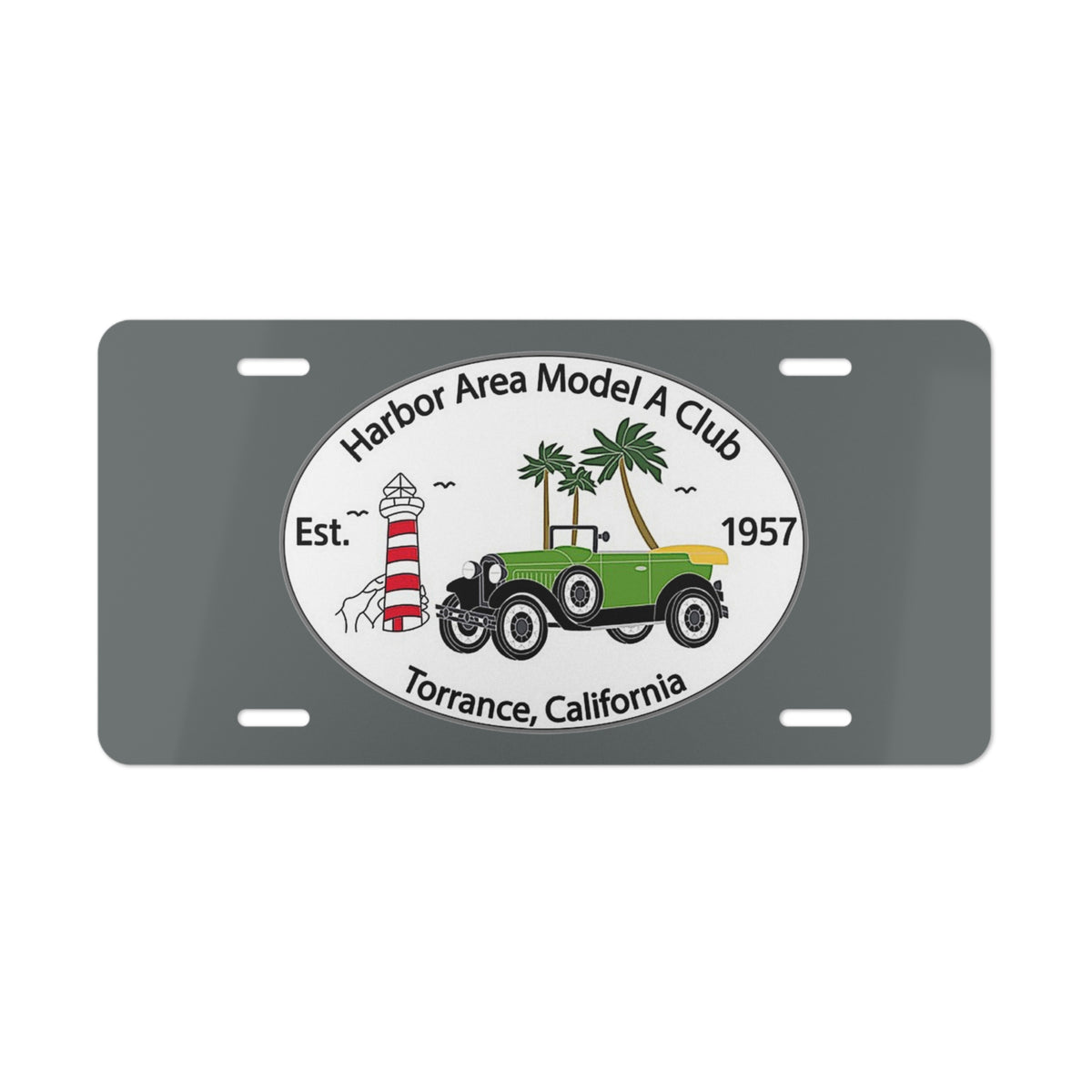 Harbor Area Model A Club Car Vanity Plate