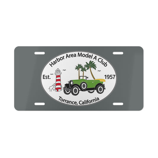 Harbor Area Model A Club Car Vanity Plate
