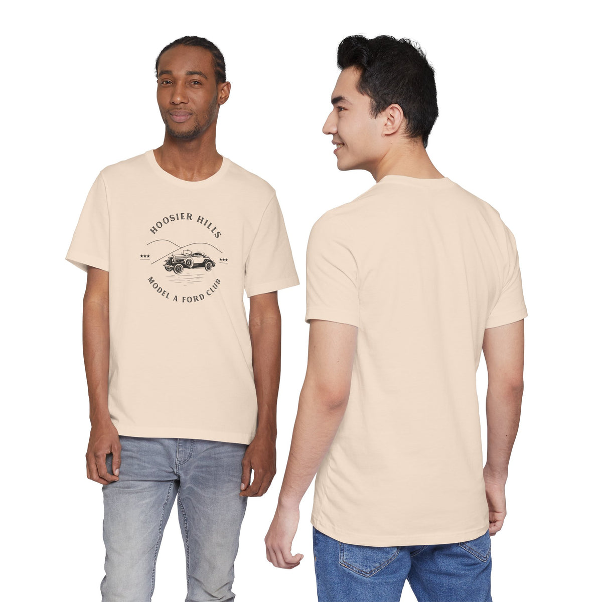 Hoosier Hills Model A Ford Club Unisex Jersey Short Sleeve Tee