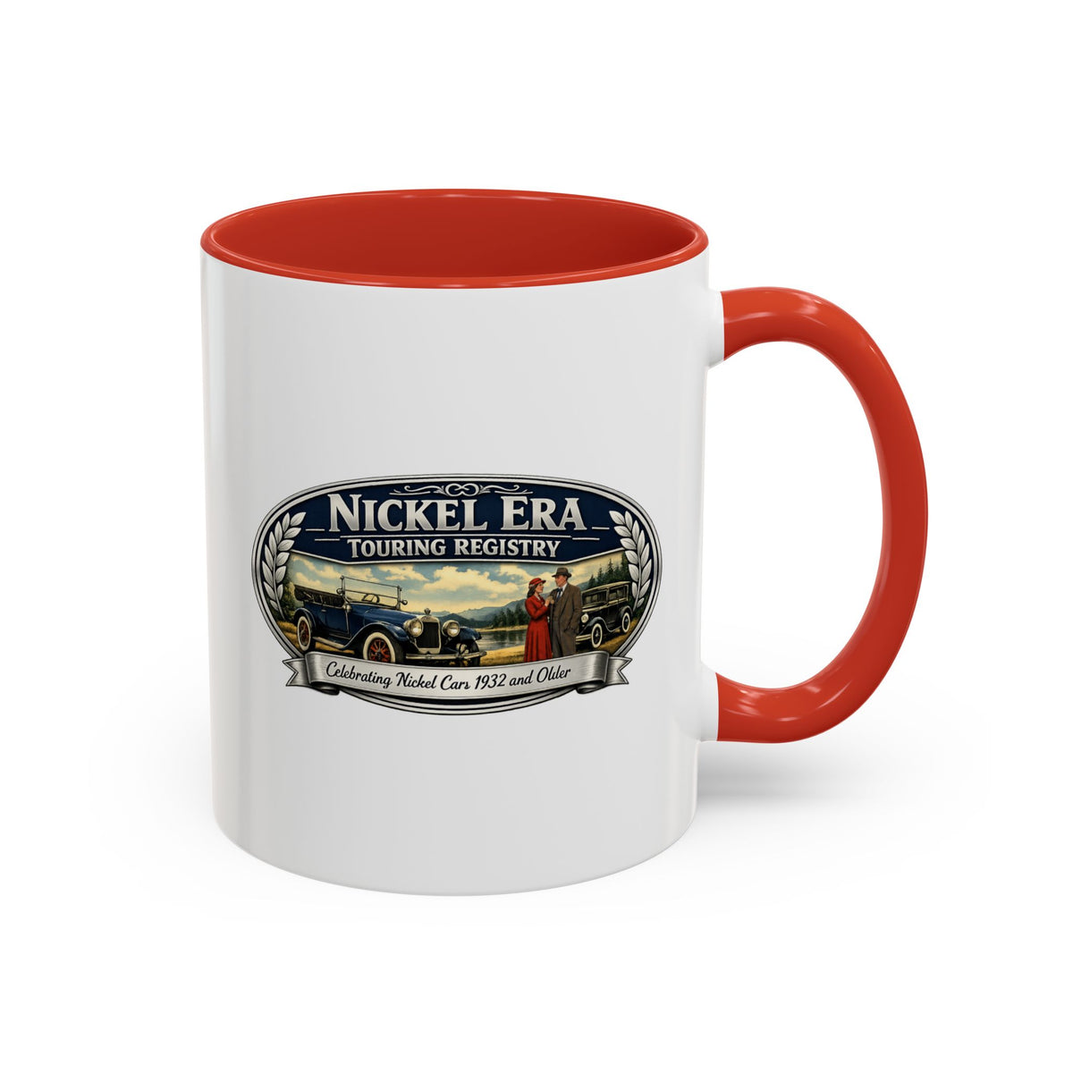 Nickel Era Touring Registry Coffee Mug — Vintage Classic Car Enthusiast Gift