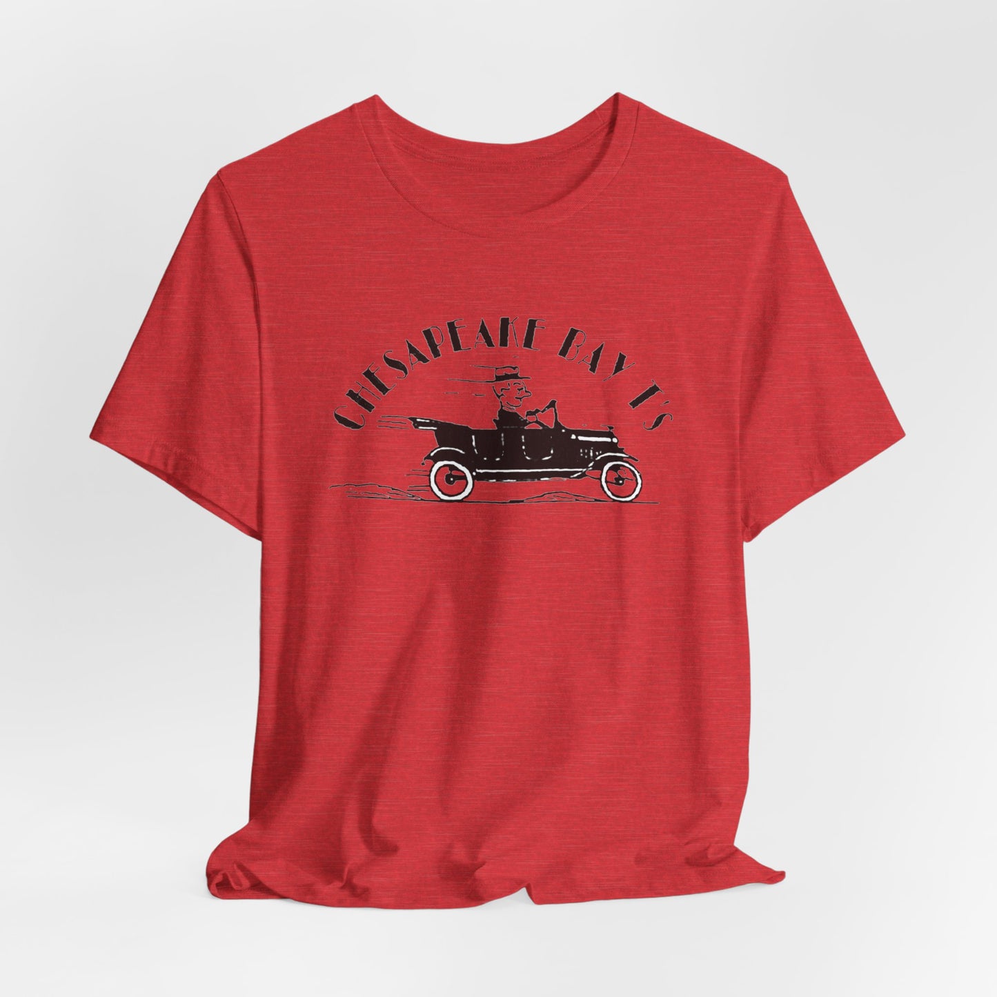 Chesapeake Bay T's Vintage Car Tee — Classic Nautical Coastal Shirt