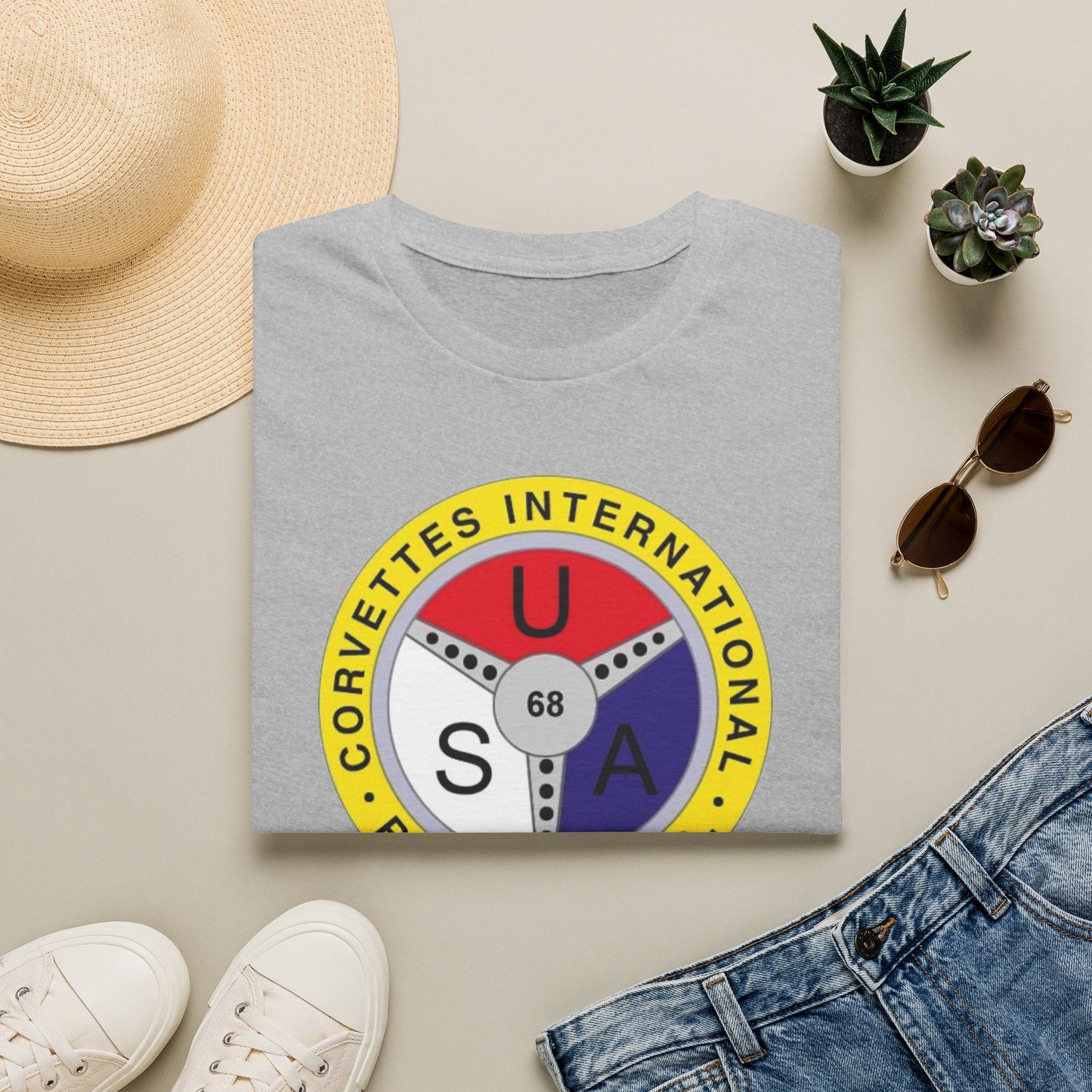Corvettes International Raleigh NC Logo T-Shirt — Unisex Softstyle T-Shirt